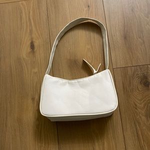 faux leather shoulder bag